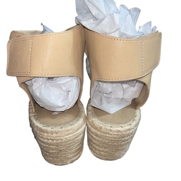 Eileen fisher Willow wedge sandals leather ankle strap espadrilles 9.5 - Picture 4 of 7